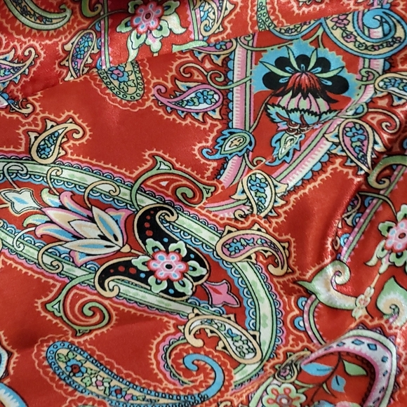 Paisley satin teddy set - Picture 2 of 9